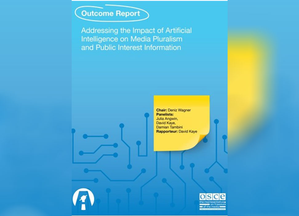 Raport OSCE. Abordarea impactului inteligenței artificiale asupra pluralismului mass-media și a informațiilor de interes public